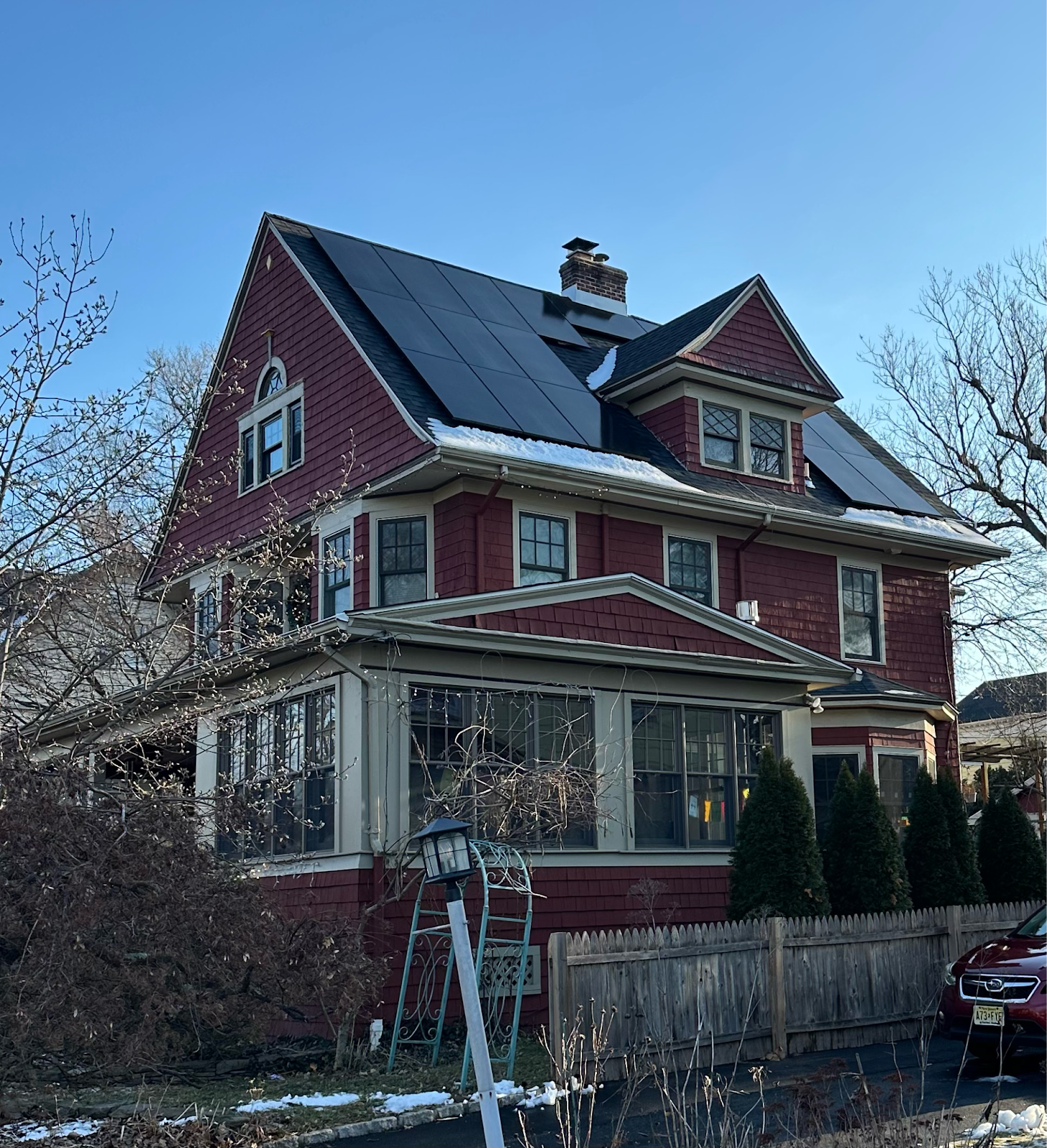 Maplewood resident Andrew Howell's rooftop solar array.